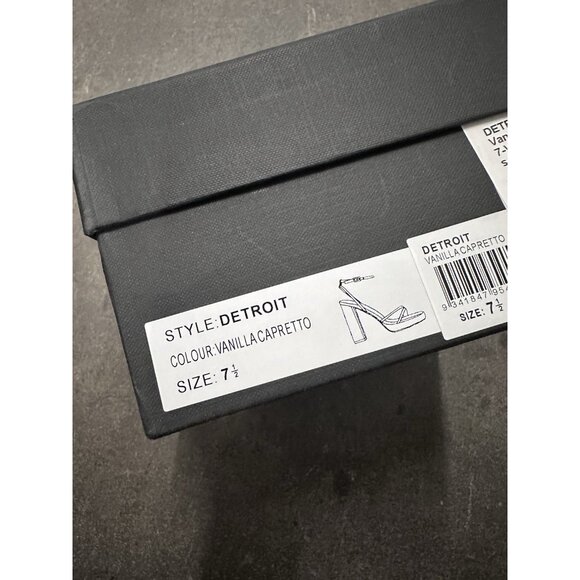 Tony Bianco Detroit Heels Vanilla Capretto Platform - Picture 3 of 9